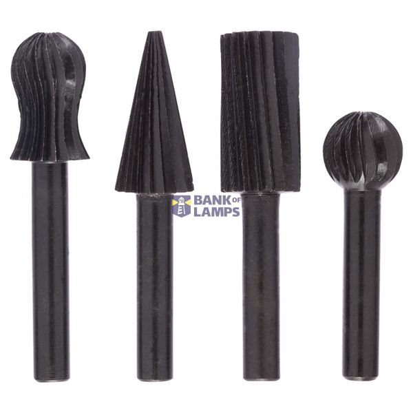 4-piece freehand router bit set 6 mm, 13; 13; 13; 13 mm 4 pcs. image 1