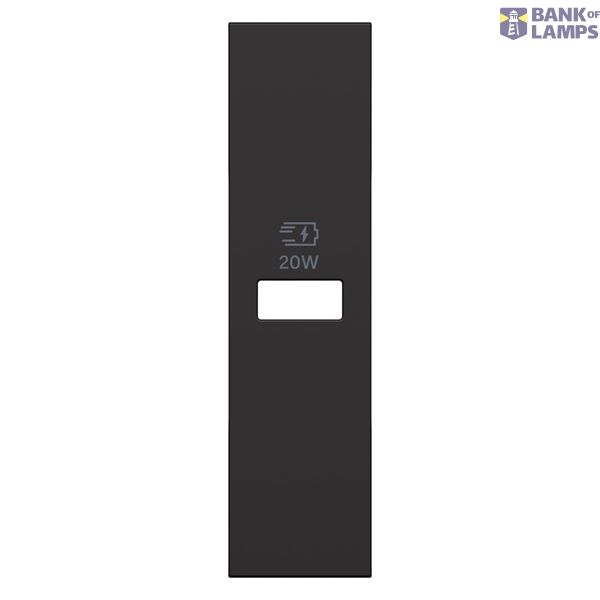 L.NOW - 1USB CHARGER COVER 1M BLACK image 1