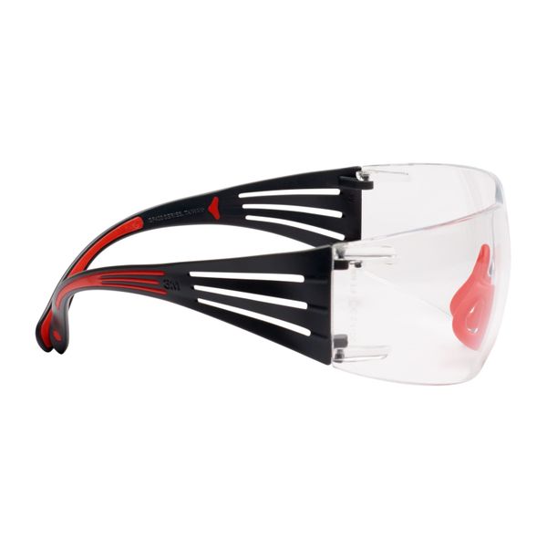 3M™ SecureFit™ 400 Safety Glasses, Red/Grey Frame,  Scotchgard™ Anti-F image 10