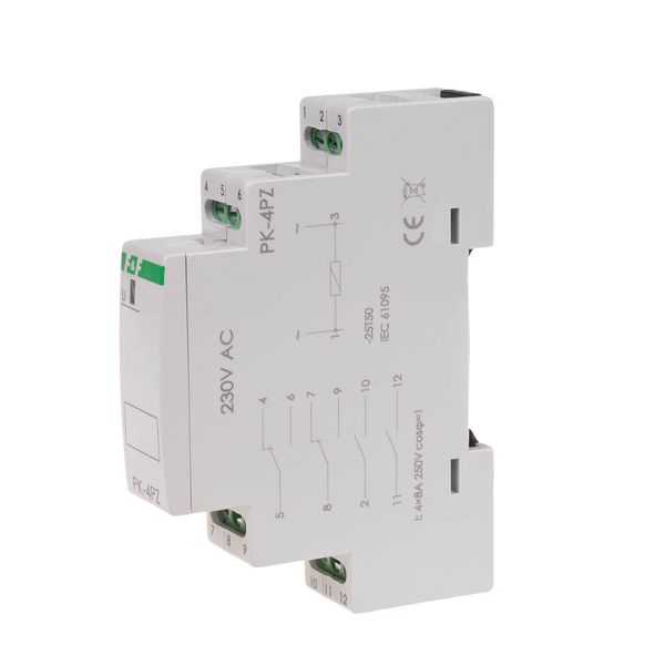 electromagnetic relay PK-4PZ 230V image 1