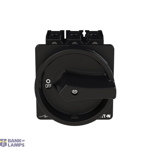P3 Main switch, 80 A,Rear mounting, 3 pole, Form V/SVB, Black, Door co image 8