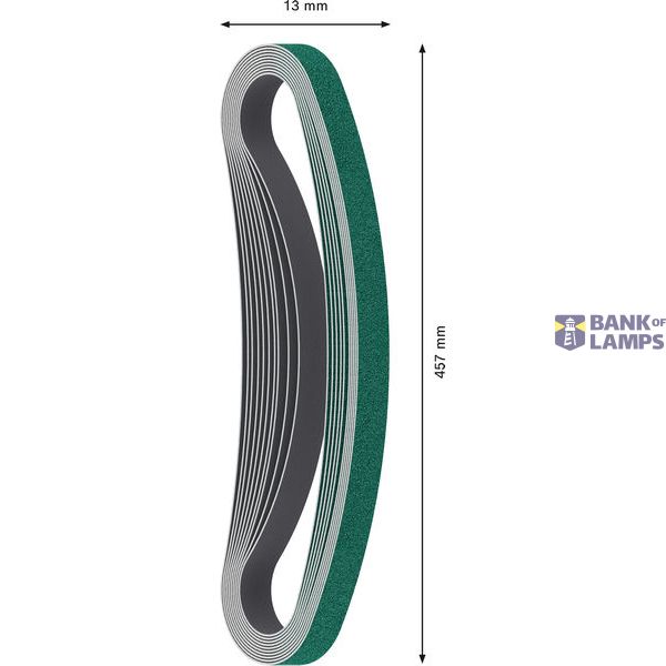 Y580 sanding belt 13 x 457 mm, 60 image 2