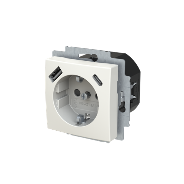 SCHUKO® socket insert with screw connection Busch-balance® SI image 4