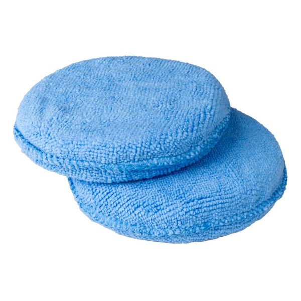 Microfiber round polish pad set 120mm 2pcs AMIO-03983 image 1