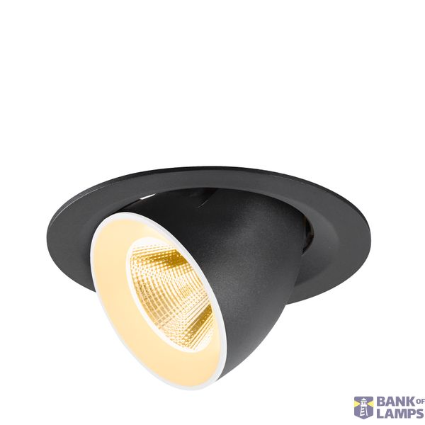 NUMINOS© GIMBLE M, recessed ceiling light, 3000K, 20ø, bl/wh image 1