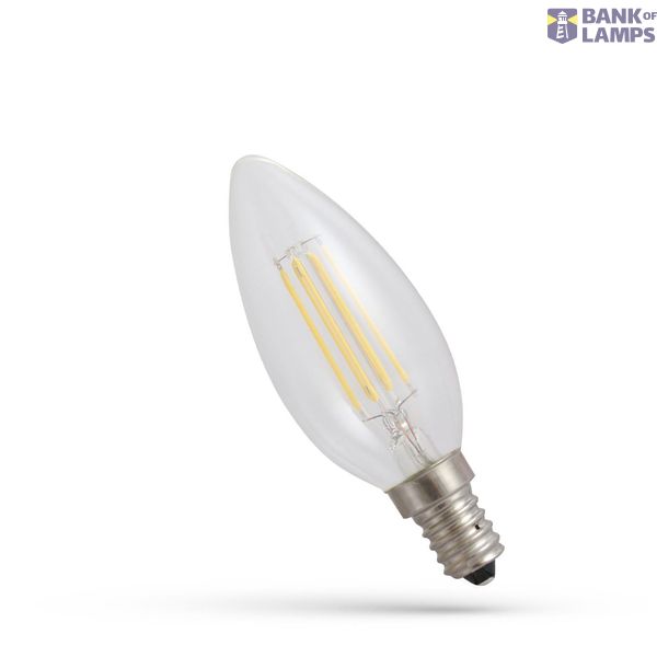 LED C35 E-14 230V 6W COG NW CLEAR SPECTRUM image 1