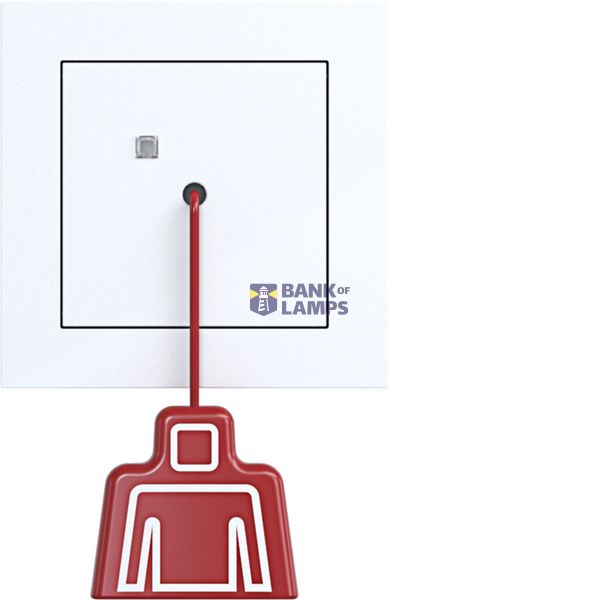 Push-button push button with cover frame, A.x/C.x, light white glossy image 1