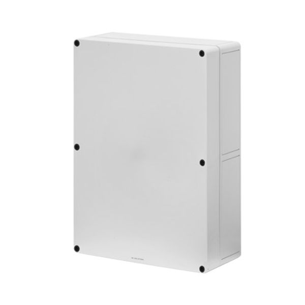 Polycarbonate push-button enclosure 254x361x111, undrilled image 1