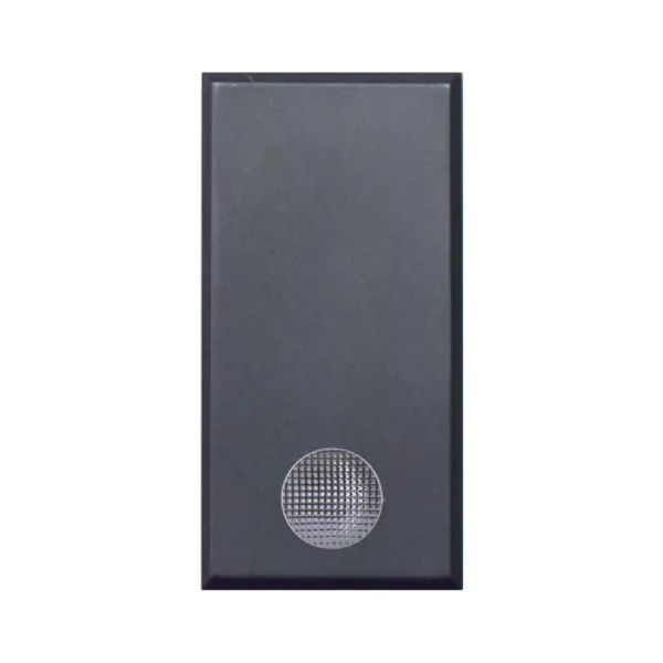 PUSHBUTTON WITH LUMINOUS GEM, TEKLA S44, NA 1P 10A ILLUMINABLE COLOUR RAL 7016 - MATT FINISH - 1 MOD. image 1