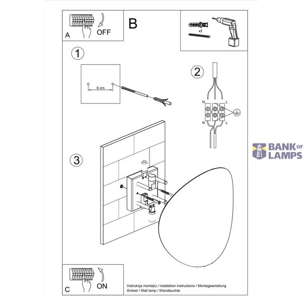 WALL LAMP SENSES BLACK G9 2X40W IP20 image 6