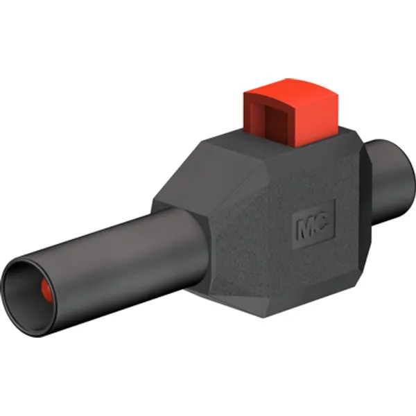 4 mm plug, clamp connection, 2.5 mm², CAT II, black, 22.3007-21 image 1