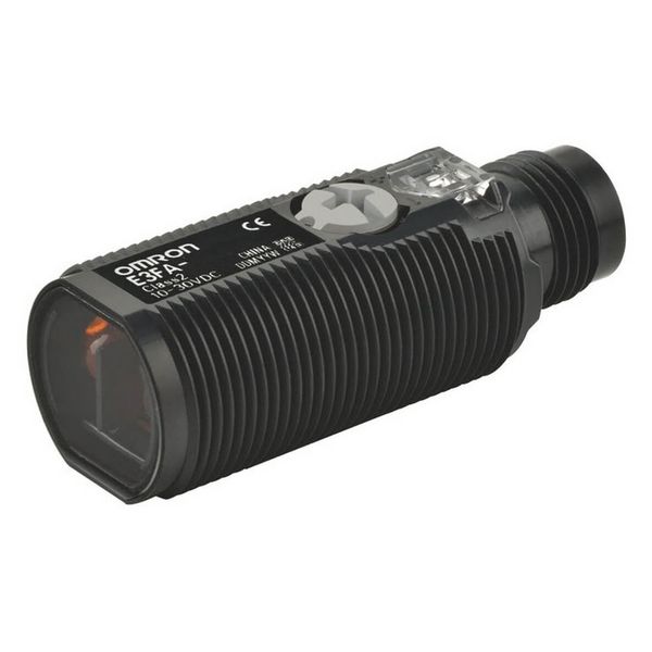 Photoelectric sensor, M18 threaded barrel, plastic, infrared LED, diff E3FA0079B image 3