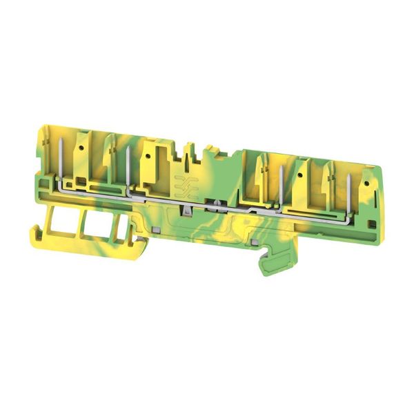 Plug-in modular terminals, PUSH IN, 1.5 mm², 500 V, 17.5 A, Green/yellow image 1
