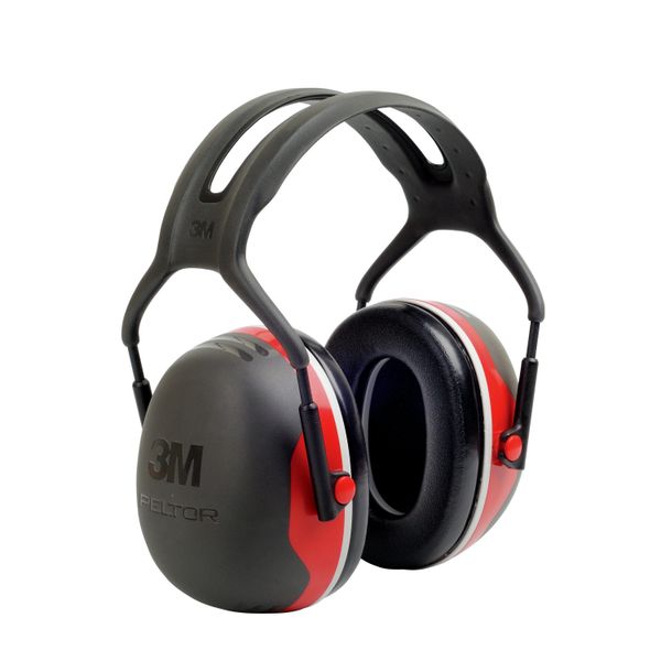 3M™ PELTOR™ Earmuffs, Red, Helmet Mounted, X3P3 image 2