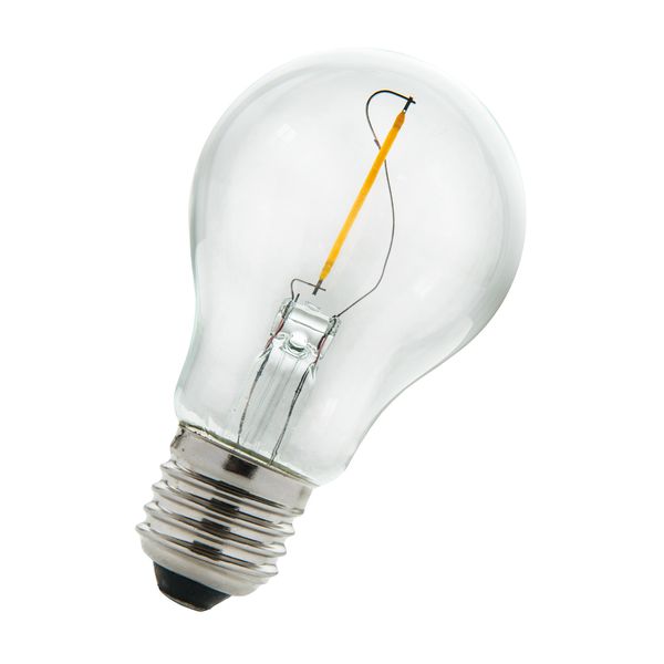 LED Filament A60 E27 240V 1W 2700K Clear image 1