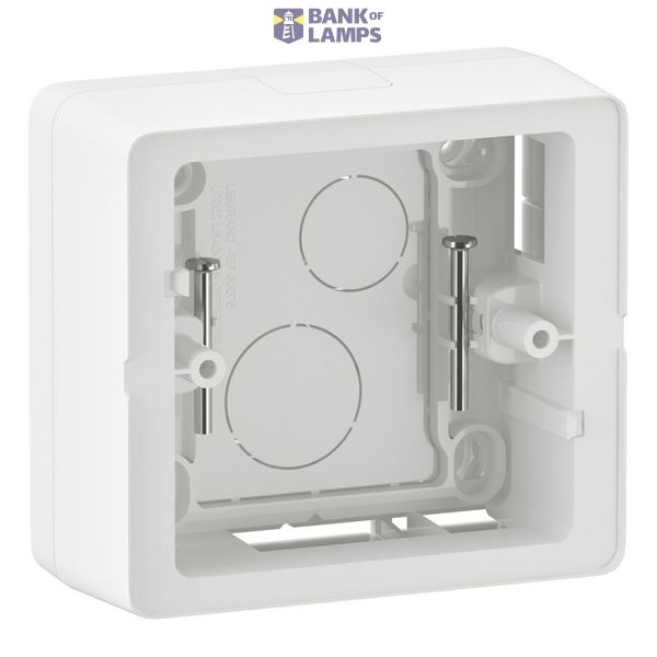 DIY 1P WHITE SURFACE-MOUNTED FRAME image 1