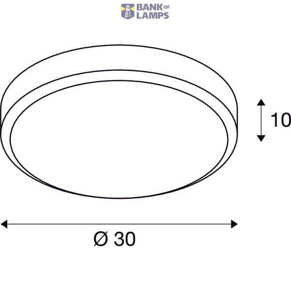 CORONA ceiling light, CL-1, round, chrome, E27, max. 60W image 2