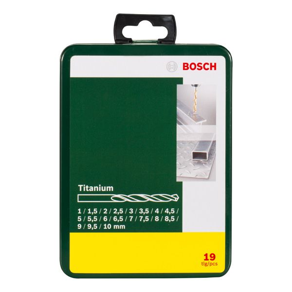19-piece HSS-TiN metal drill bit set image 2