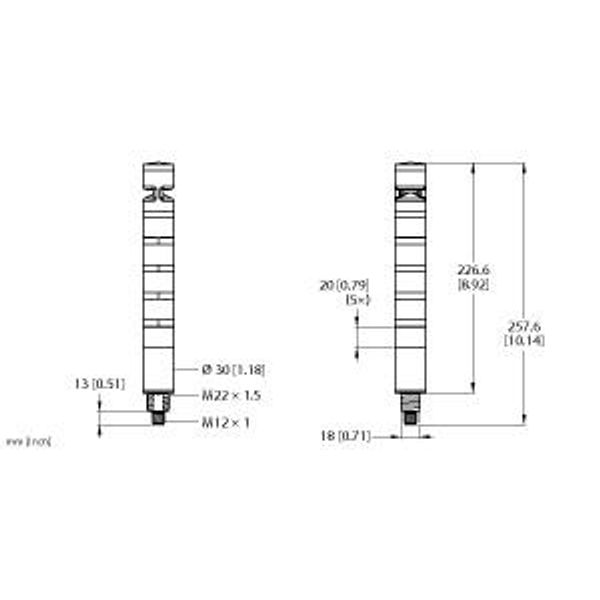 LED Signal Light Tower Light   TL30BWBGYRAXQD image 1