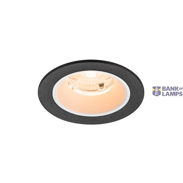 NUMINOS© S recessed ceiling light 2700K 55ø IP20 round bl/wh image 1