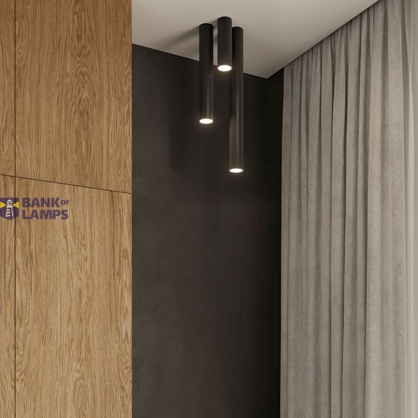 SPOT LAGOS 60 BLACK GU10 1X40W IP20 image 9