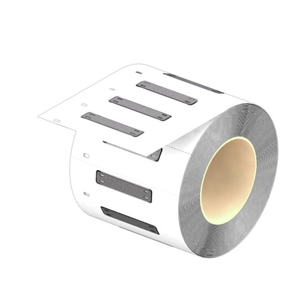 MetalliCard, Conductor and cable markers, 7 - 40 mm, 60 x 11 mm, silver image 1