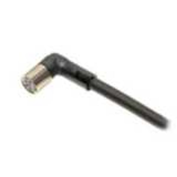 Sensor cable, M8 right-angle socket (female), 4-poles, PUR fire-retard XS3F0224F image 1