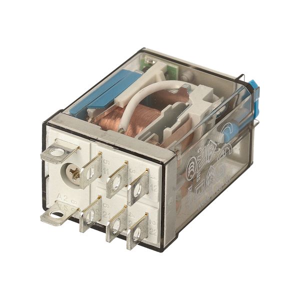 Miniature power Rel. 2CO 12A/24VDC/Agni/Test button/LED/diode (56.32.9.024.0090) image 5