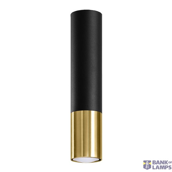 SPOT LOOPEZ BLACK/GOLD GU10 1X40W IP20 image 3