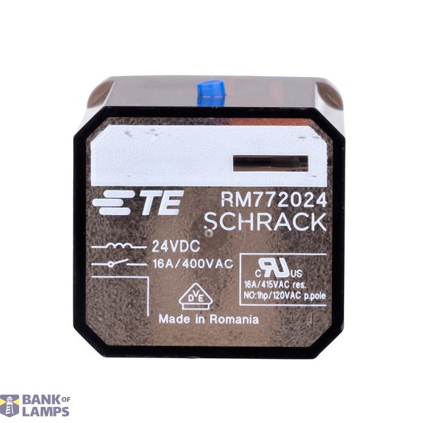 Power Relay 3 C/O 24VDC 16A, plain cover, AMP Faston 187 image 4