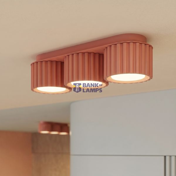 Ceiling lamp AURA 3 peach Gx53 image 4