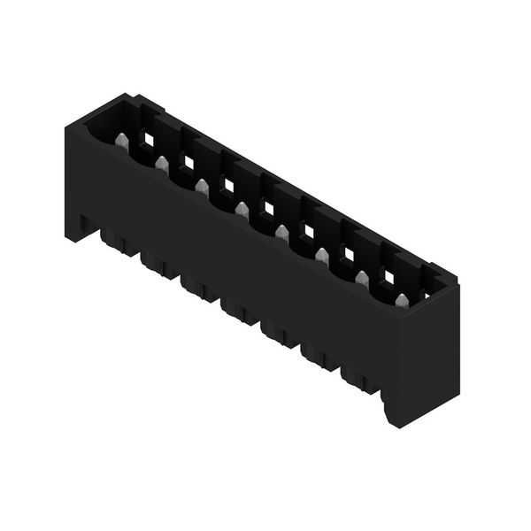 PCB plug-in connector, male header, closed side, THT/THR solder connection, 5.08 mm, Number of poles: 8, 180°, Solder pin length (l): 1.5 mm, tinned, black, Tape image 2
