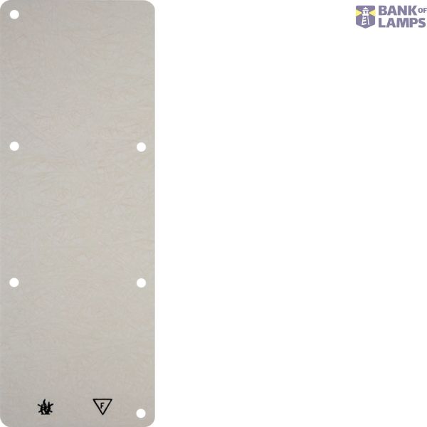 Base plate, fire-resistant, 3-v, white image 1