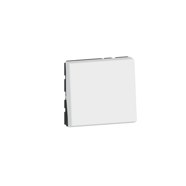 1WAY SWITCH 10AX (2 MODULES) WHITE image 1