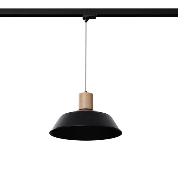 HANGING LAMP 3 PHASE FANO BLACK E27 image 1