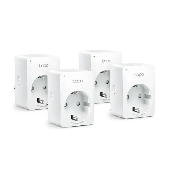 TP-LINK – TAPO P100(4-PACK) – Tapo P100 – Mini Smart Wi-Fi Socket, 4-Pack image 1