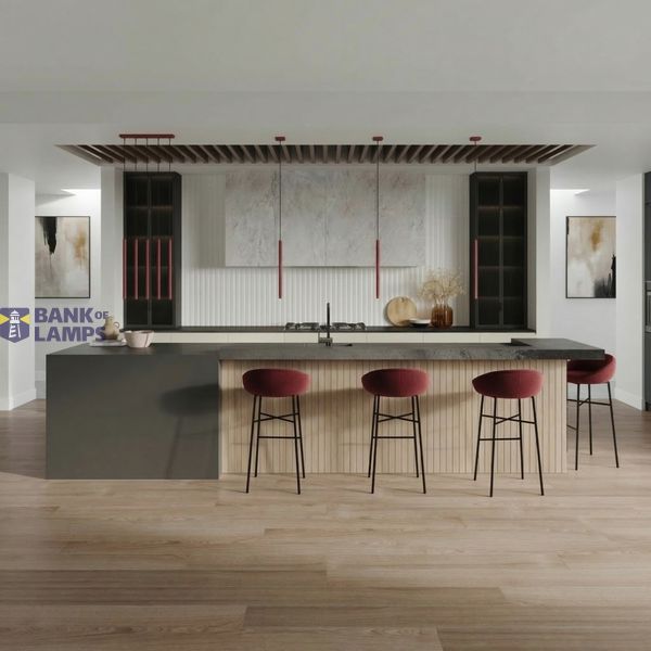 Pendant lamp PASTELO 1 burgundy image 5