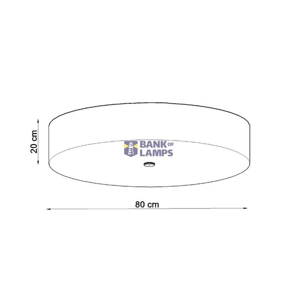 CEILING LAMP SCALE 80 WHITE E27 6X60W IP20 image 7