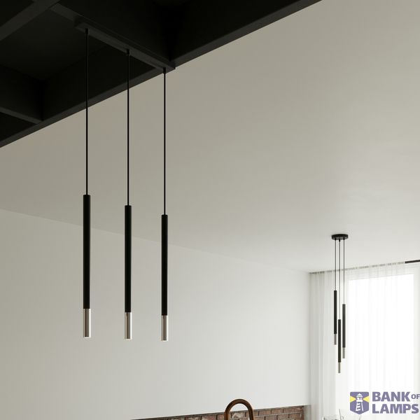 MOSAIC HANGING LAMP 3P BLACK/CHROME G9 3X40W IP20 image 7