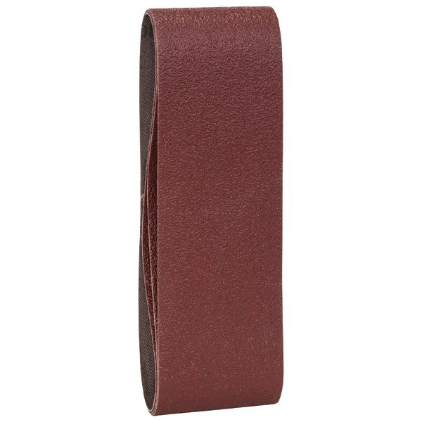 3-piece sanding belt set for belt sanders, red quality G= 60 image 1