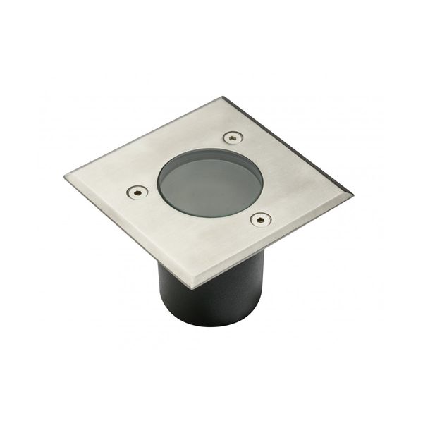 Ground luminaire ALFA MINI, GU10, max. 10 W, IP67, square, stainless steel image 1