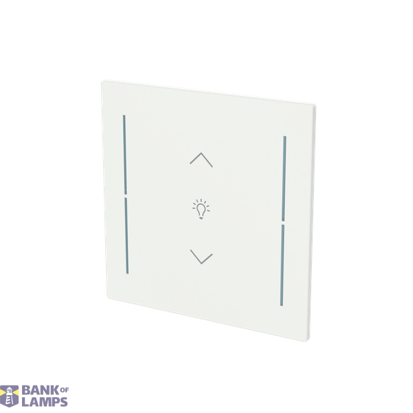 LFDW/A.1.70.1-44G Cover plate with legend with Symbol "dimming" studio white - Trevion® image 2