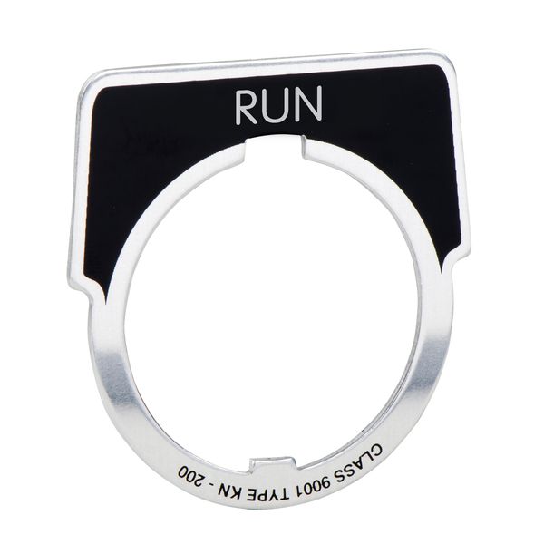 ALU ETIKETHOUDER: RUN image 1