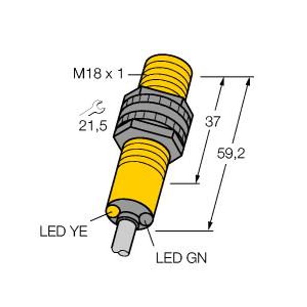 Photoelectric Sensor Retroreflective Sensor   S18SP6L W/30 image 1