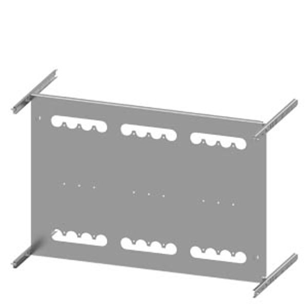 Mounting plate 3VA23 (400A), 3VA24 (630A), 4-pole, fixed-mounted, RCD: with, H: 600mm W: 800mm The image 1