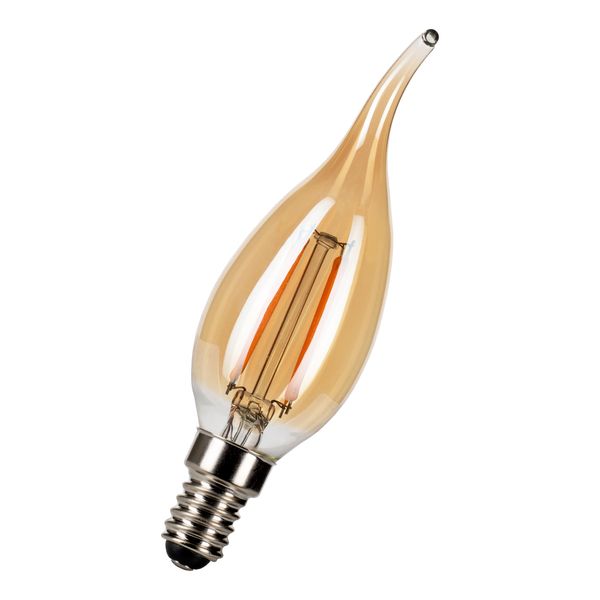 LED Filament C35 Cosy E14 240V 4W 2200K Gold Dimm image 1