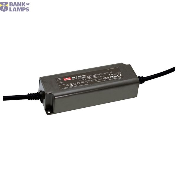 NPF-60-36 Led driver, IP67 60W, 36V, 1.67A CV+CC, MEAN WELL image 1