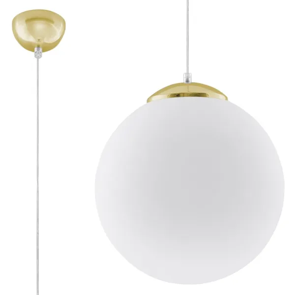 HANGING LAMP UGO 30 GOLD E27 1X60W IP20 image 1