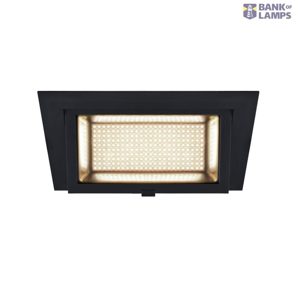 ALAMEA LED recessed ceiling light, black, 3000K, 35W image 1