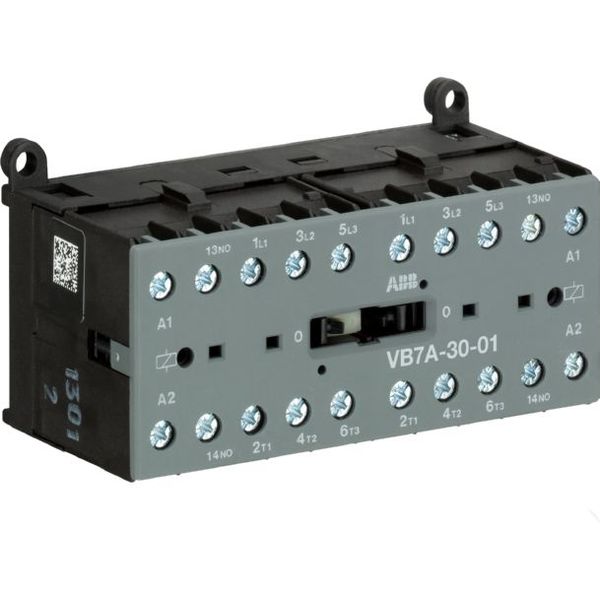 VB7A-30-01-85 Mini Reversing Contactor 380 ... 415 V AC - 3 NO - 0 NC - Screw Terminals image 1